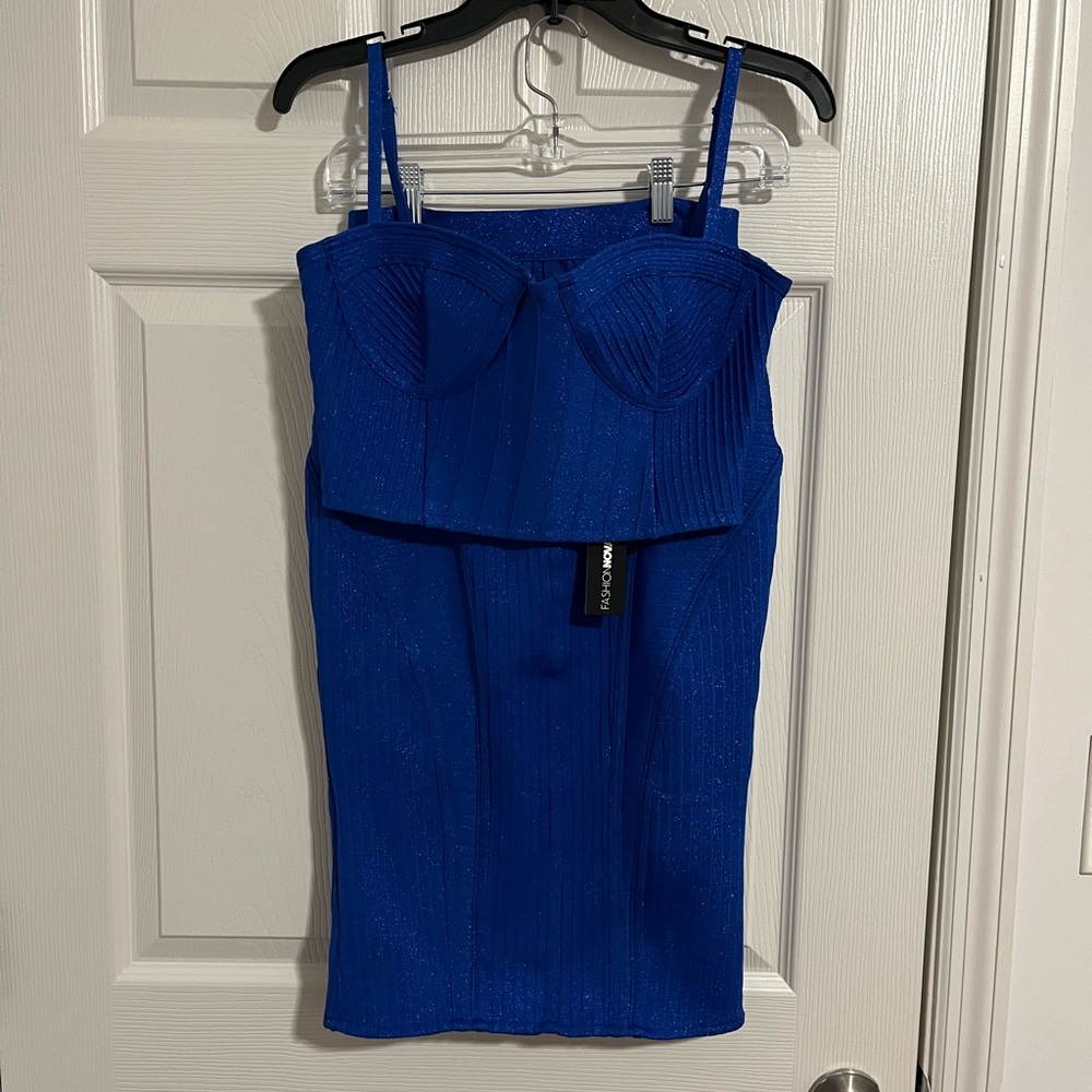 Elegant Blue Women's Dress